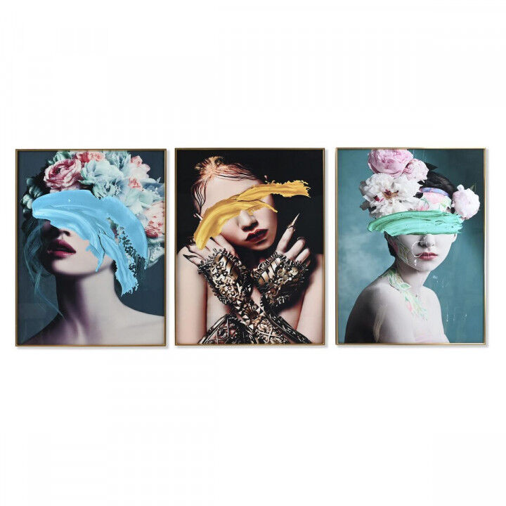 Cuadro DKD Home Decor Aluminio Madera MDF 60 x 3 x 80 cm