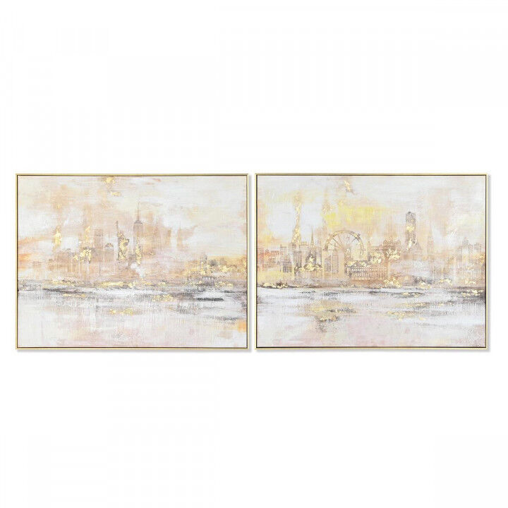 Canvas DKD Home Decor polystyrene Canvas 80 x 3,5 x 60 cm