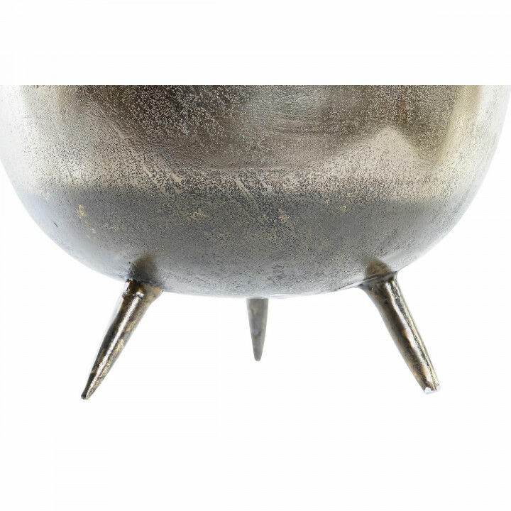 Centro de Mesa DKD Home Decor Dorado Plateado Aluminio 31 x 31 x 19,5 cm (2 Unidades)