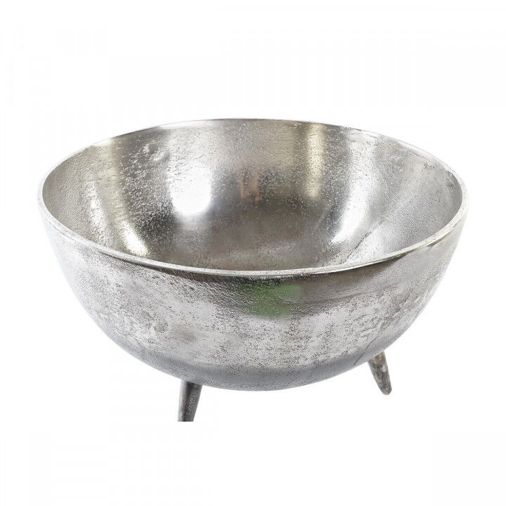 Centre de Table DKD Home Decor Doré Argenté Aluminium 31 x 31 x 19,5 cm (2 Unités)