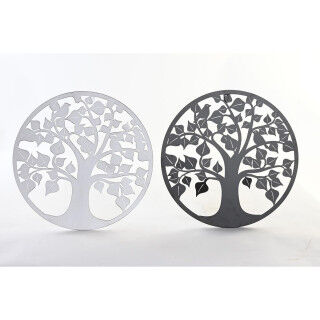 Décoration murale DKD Home Decor Arbre Métal Traditionnel (2 Unités) (40 x 1 x 40 cm)