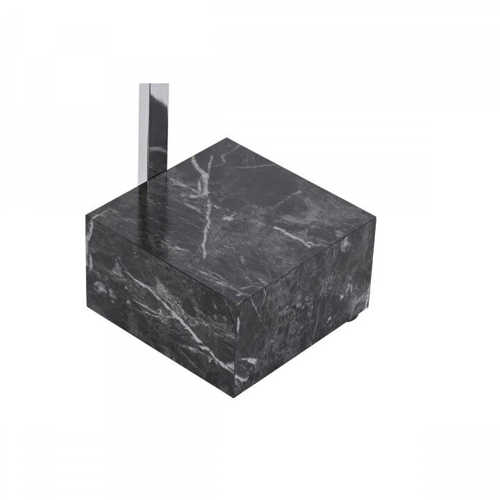 Losstaand handdoekenrek DKD Home Decor Zilverkleurig 45 x 21 x 80 cm Zwart Staal Hout MDF