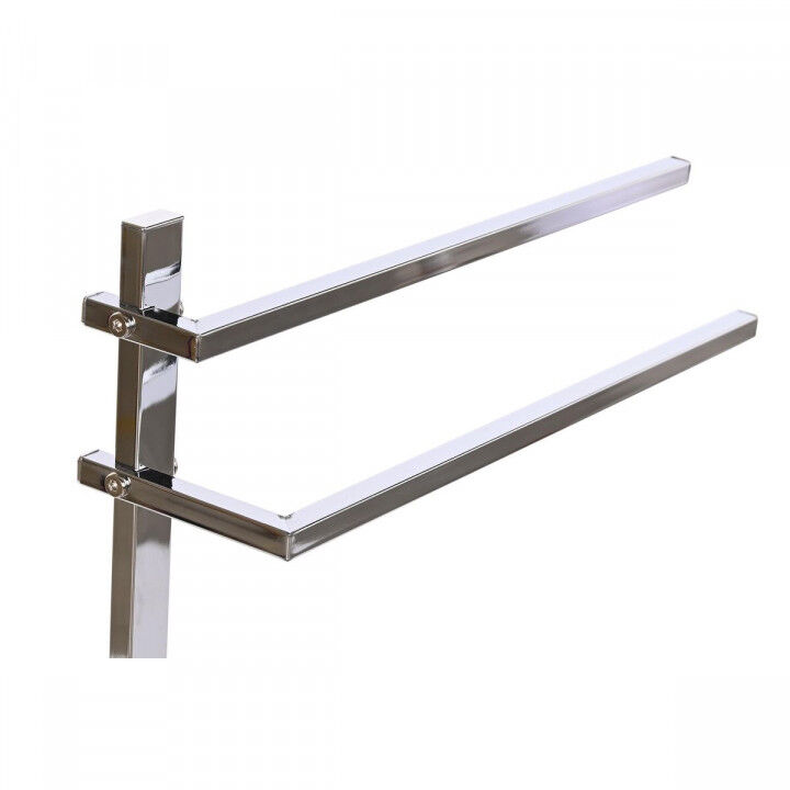 Porte Serviettes sur Pied DKD Home Decor Argenté MDF Acier (45 x 21 x 80 cm)