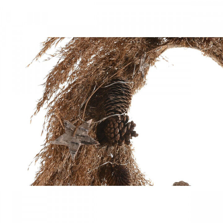 Ghirlanda di Natale DKD Home Decor Fiore (2 Unità) (60 x 5 x 60 cm)