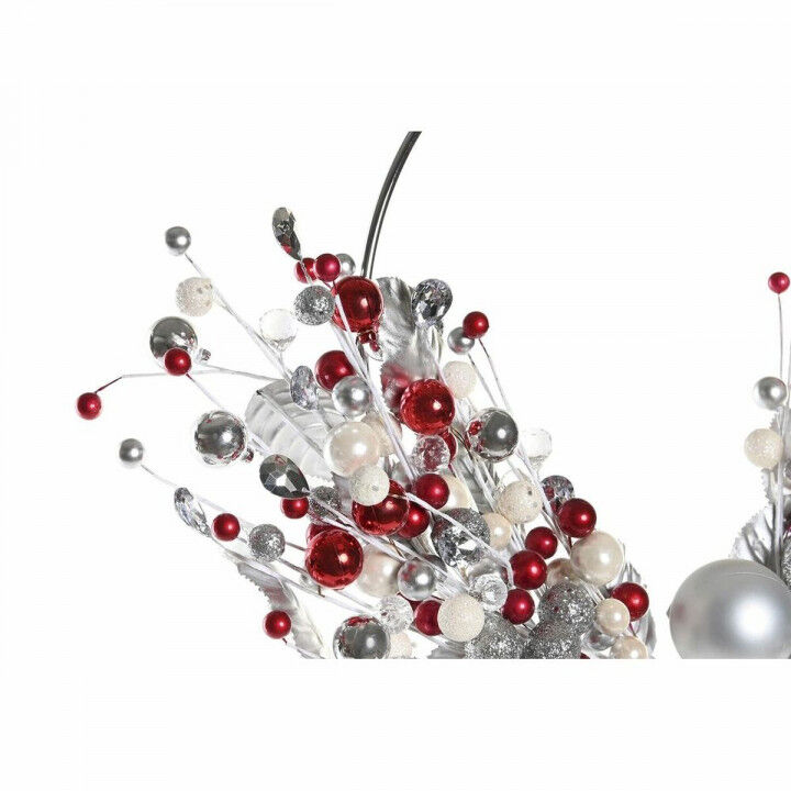 Corona de Navidad DKD Home Decor Metal Poliéster (55 x 5 x 40 cm) (2 Unidades)