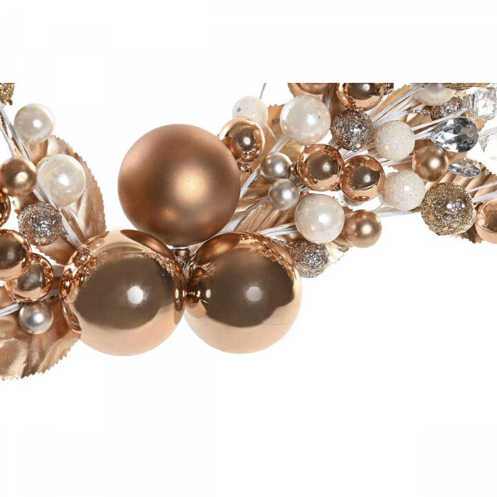 Ghirlanda di Natale DKD Home Decor Metallo Poliestere (55 x 5 x 40 cm) (2 Unità)