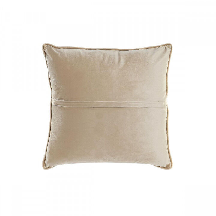 Cushion DKD Home Decor Golden 45 x 10 x 45 cm Flowers