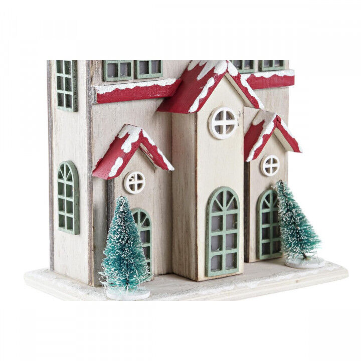 Weihnachtsschmuck DKD Home Decor Haus MDF (13 x 8 x 28 cm) (2 Stück)