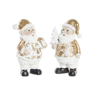 Decorazione Natalizia DKD Home Decor Resina Babbo Natale (8 x 6 x 13,5 cm) (2 Unità)