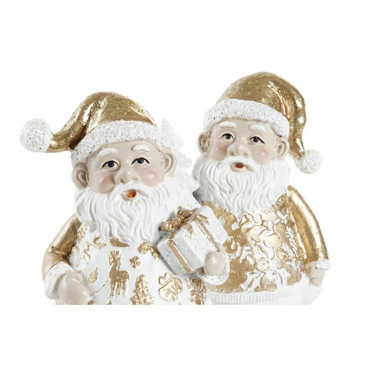 Decorazione Natalizia DKD Home Decor Resina Babbo Natale (8 x 6 x 13,5 cm) (2 Unità)