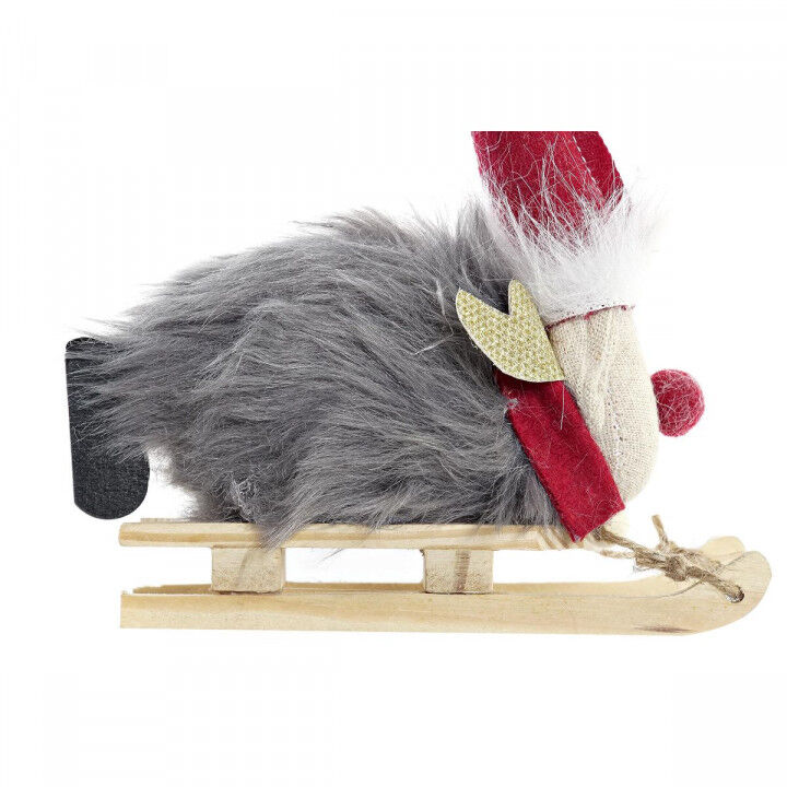 Adorno Navideño DKD Home Decor Poliéster Reno (15 x 5,5 x 16,5 cm) (2 Unidades)