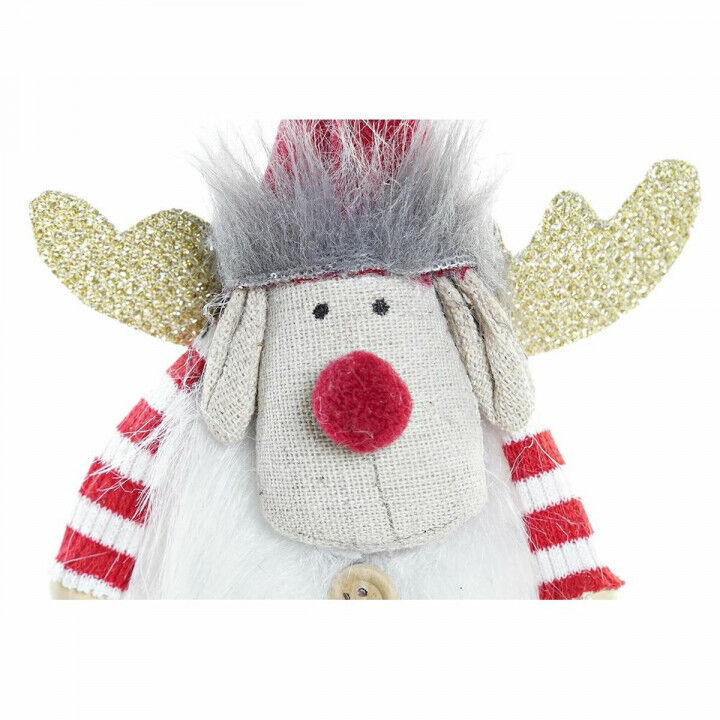 Kerstversiering DKD Home Decor Polyester Rendier (8 x 5 x 23 cm) (2 Stuks)
