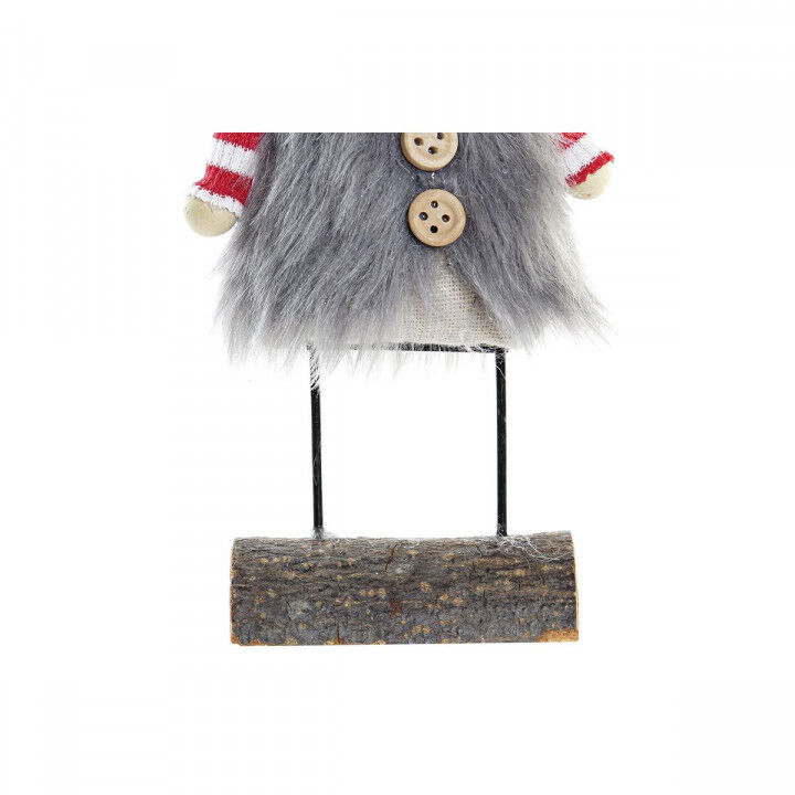 Weihnachtsschmuck DKD Home Decor Rot Grau Gold Weiß Rentier (8 x 5 x 23 cm) (2 Stück)