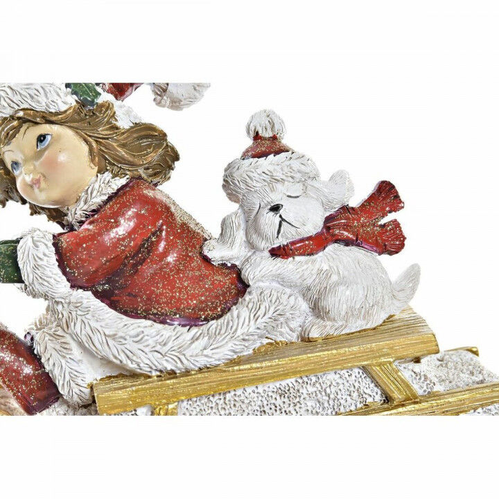 Adorno Navideño DKD Home Decor Resina (13 x 6 x 10,5 cm) (2 Unidades)