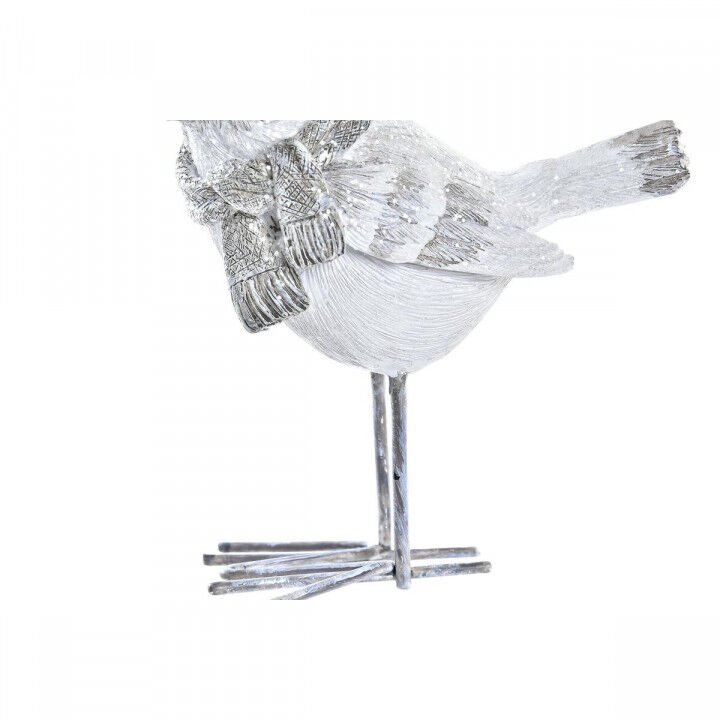 Décorations de Noël DKD Home Decor Résine Oiseau (10,5 x 5,5 x 10,5 cm) (2 Unités)