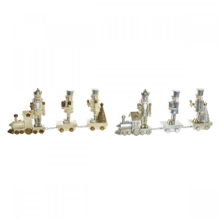 Décorations de Noël DKD Home Decor Résine Train (28 x 5 x 12 cm) (2 Unités)