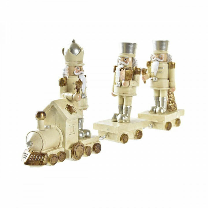 Kerstversiering DKD Home Decor Hars Trein (28 x 5 x 12 cm) (2 Stuks)