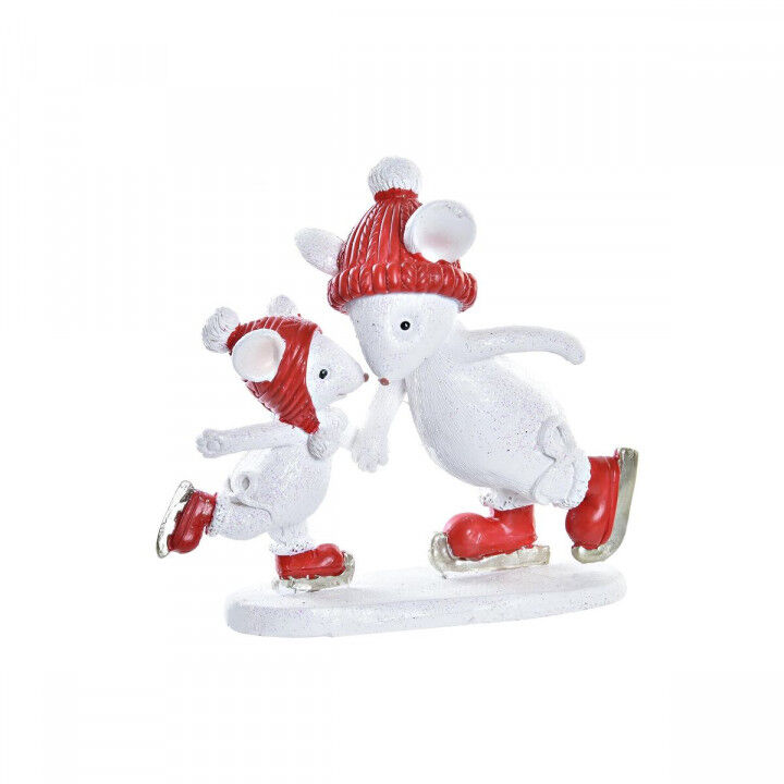 Decorazione Natalizia DKD Home Decor Mouse Resina (9,5 x 3,5 x 9 cm)