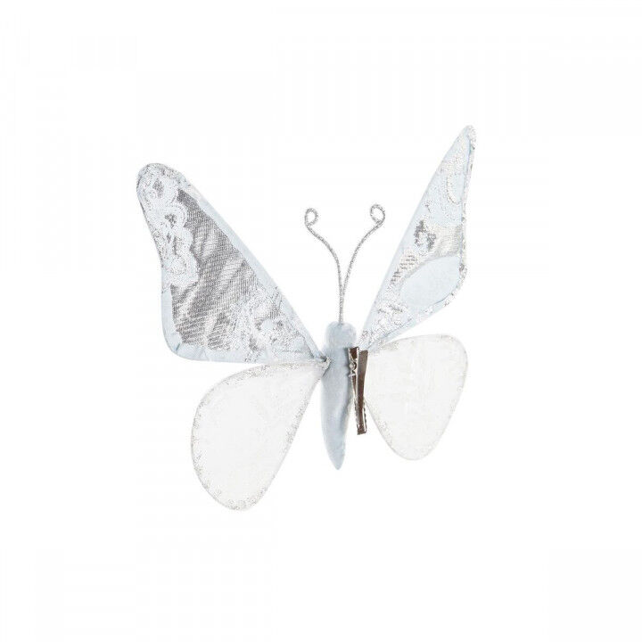 Adorno Navideño DKD Home Decor Poliéster Mariposa (2 Unidades) (23 x 3 x 19 cm)