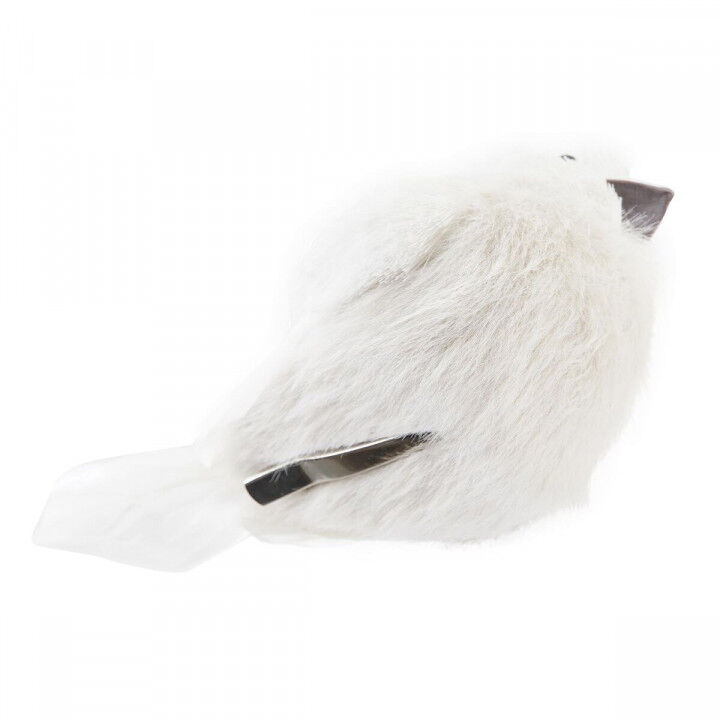 Weihnachtsschmuck DKD Home Decor Schaum Fugl Feder (10 x 6 x 8 cm) (2 Stück)