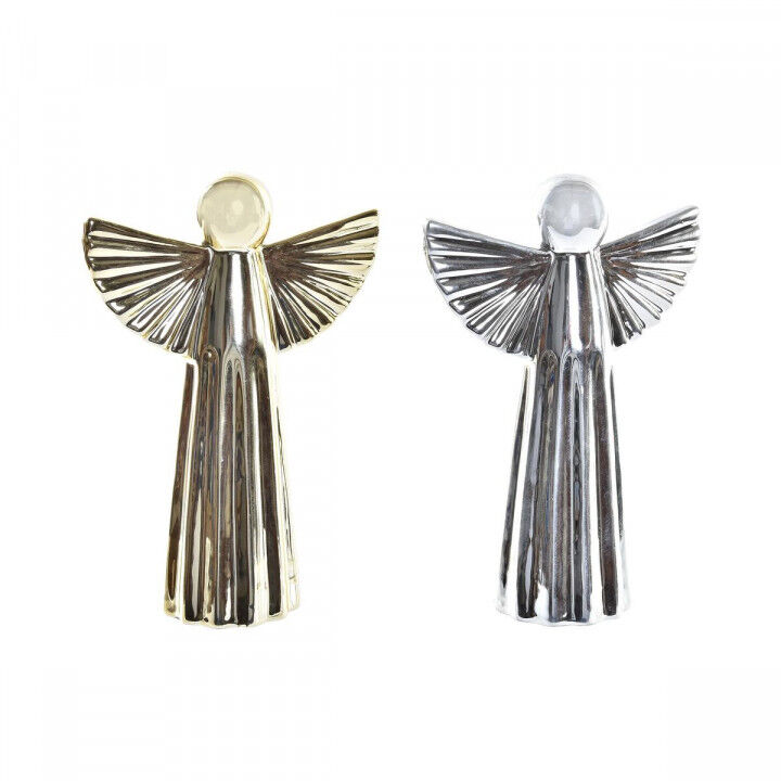 Christmas bauble DKD Home Decor Porcelain Angel (13 x 5 x 17 cm) (2 Units)