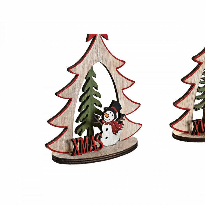 Christmas bauble DKD Home Decor Wood (2 Units) (14 x 6 x 18 cm)