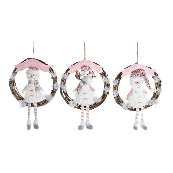 Décorations de Noël DKD Home Decor Rotin (37 x 10 x 38 cm) (3 Unités)