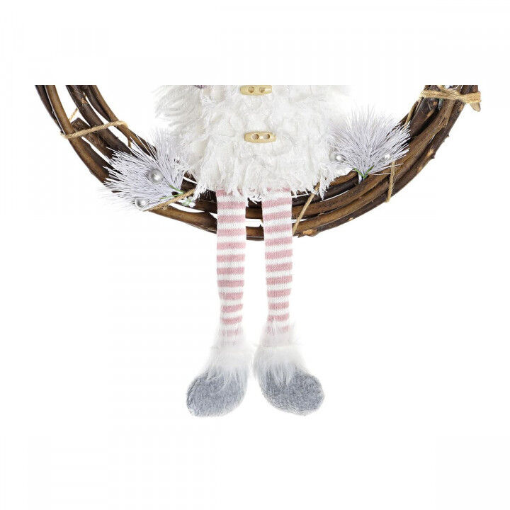 Adorno Navideño DKD Home Decor Ratán (37 x 10 x 38 cm) (3 Unidades)