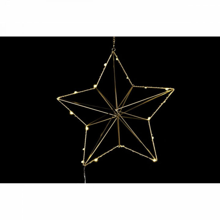 Adorno Navideño DKD Home Decor Metal Estrella (2 Unidades) (30 x 11 x 30 cm)