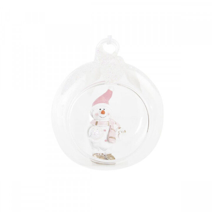 Décorations de Noël DKD Home Decor Verre Résine (7 x 6 x 8 cm) (4 Unités)