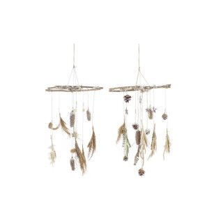 Décorations de Noël DKD Home Decor Bois (2 Unités) (41 x 41 x 40 cm)