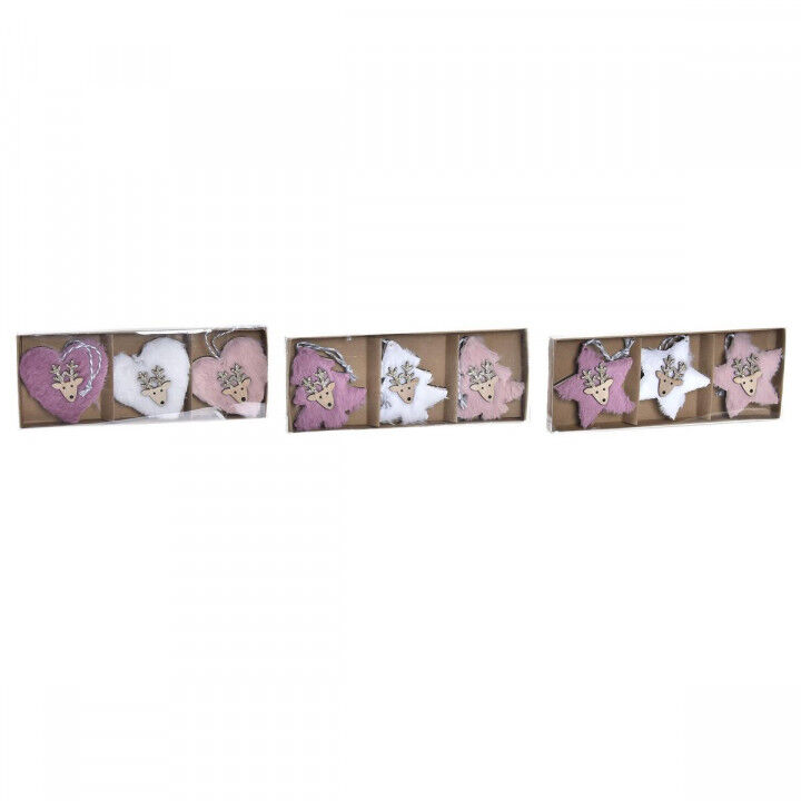 Christmas Decorations Set DKD Home Decor Polyester (22 x 8 x 1 cm) (3 Units)