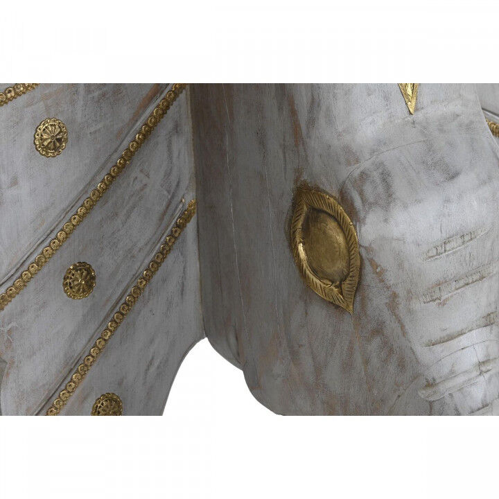 Hall DKD Home Decor White Grey Golden 80 x 30 x 96 cm Elephant