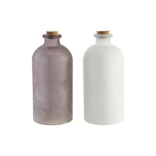 Lighting decoration DKD Home Decor Christmas Brown White (11 x 11 x 25 cm) (2 Units)