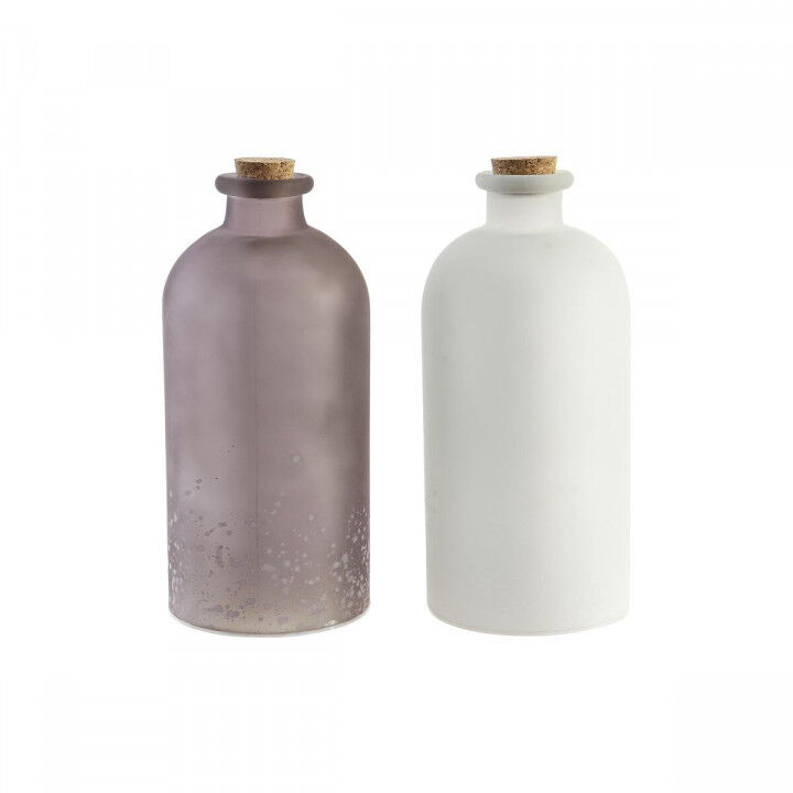 Decorazione luminosa DKD Home Decor Natale Marrone Bianco (11 x 11 x 25 cm) (2 Unità)