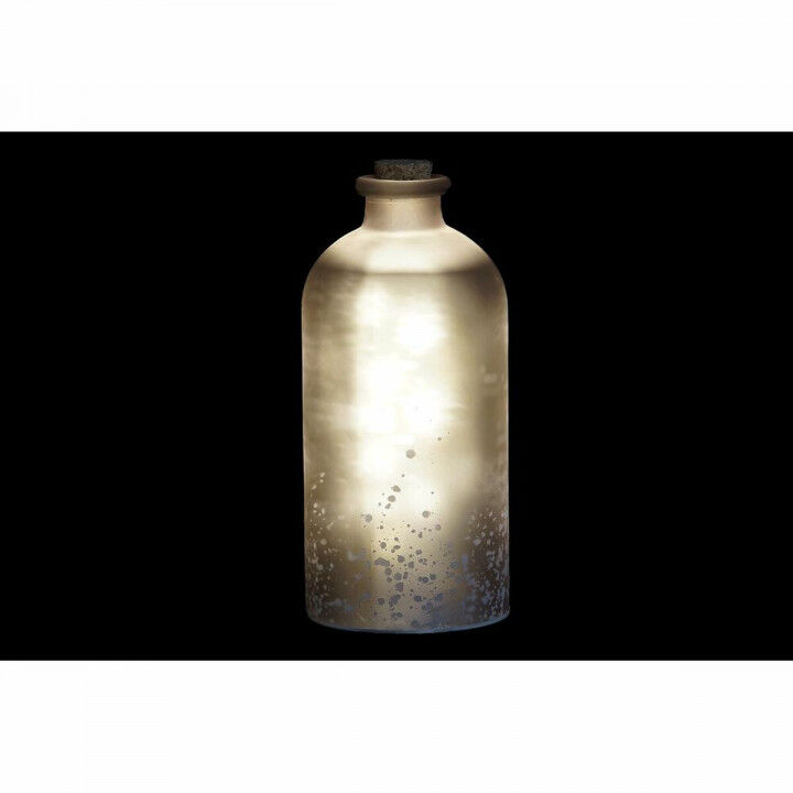 Verlichte decoratie DKD Home Decor Kerstmis Bruin Wit (11 x 11 x 25 cm) (2 Stuks)