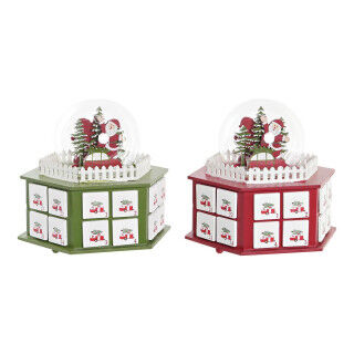 Adventkalender DKD Home Decor Hout (22 x 19 x 20 cm) (2 Stuks)