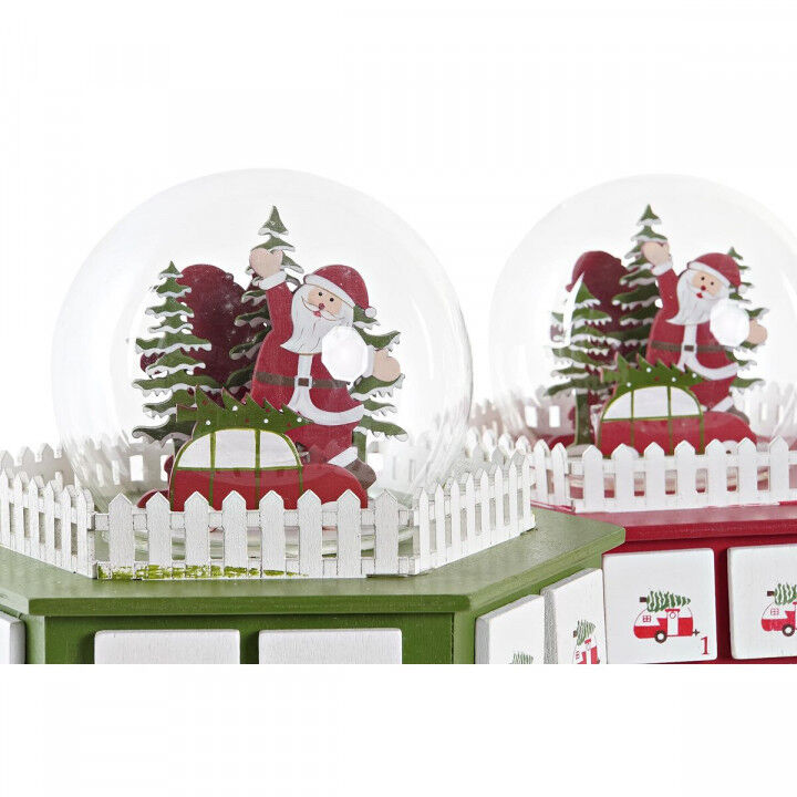 Advent Calendar DKD Home Decor Wood (22 x 19 x 20 cm) (2 Units)