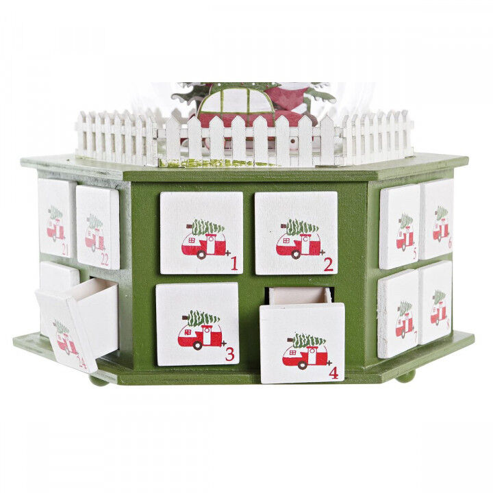 Adventkalender DKD Home Decor Hout (22 x 19 x 20 cm) (2 Stuks)