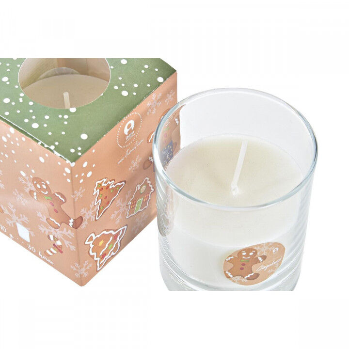 Kaars DKD Home Decor Kerstmis Kerstman Notenkraker (8 x 8 x 9 cm) (3 Stuks)