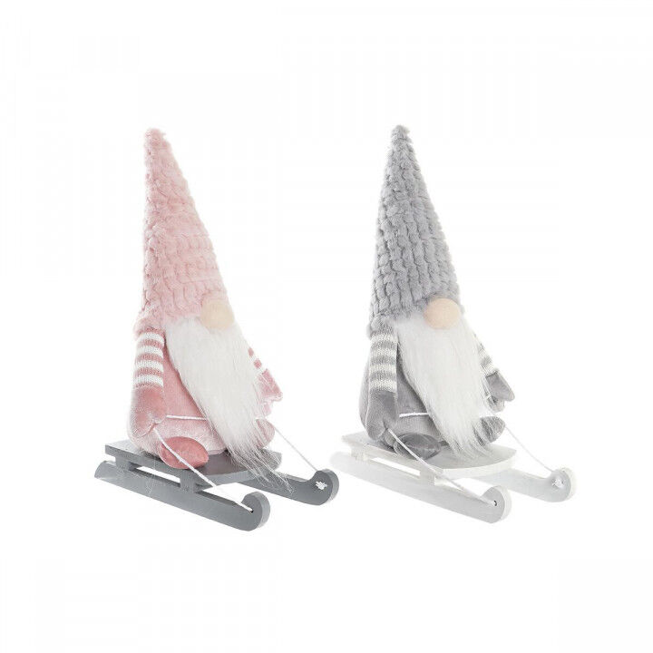 Figurine Décorative DKD Home Decor Noël Gnome Polyester (15 x 25 x 35 cm) (2 Unités)