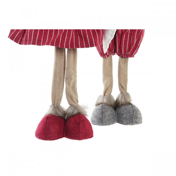 Decoratieve figuren DKD Home Decor Kerstmis Rendier Polyester (20 x 10 x 58 cm) (2 Stuks)