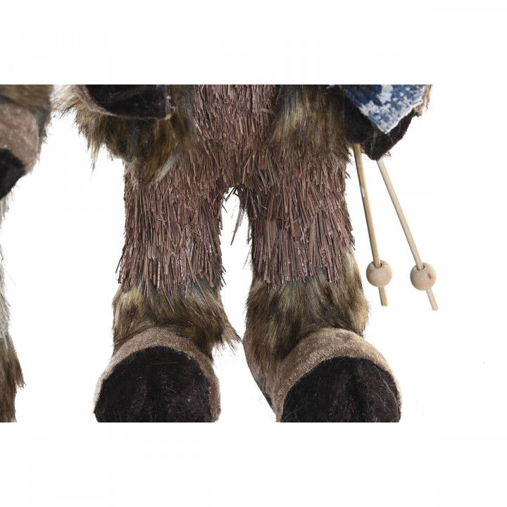 Figura Decorativa DKD Home Decor Navidad Reno Natural Poliestireno (15 x 16 x 35 cm) (2 Unidades)