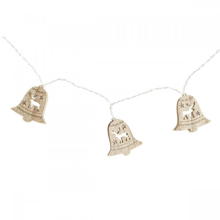 Ghirlanda di Luci LED DKD Home Decor Renna Cappe Marrone 6,5 x 1,4 x 5,8 cm