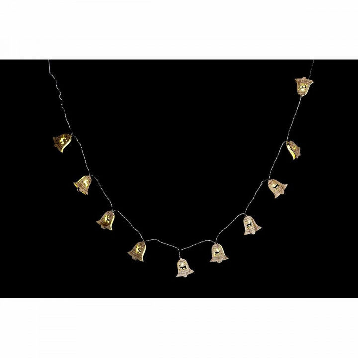 Ghirlanda di Luci LED DKD Home Decor Renna Cappe Marrone 6,5 x 1,4 x 5,8 cm