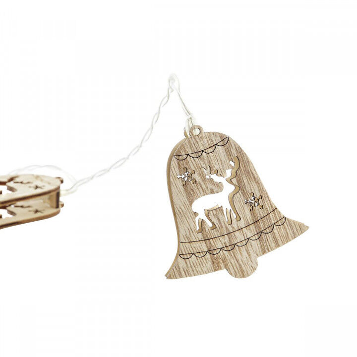 Ghirlanda di Luci LED DKD Home Decor Renna Cappe Marrone 6,5 x 1,4 x 5,8 cm