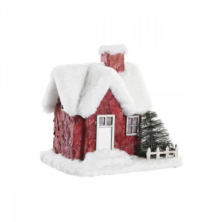 Doll's House DKD Home Decor White Red 17 x 16,5 x 17 cm (2 Units)