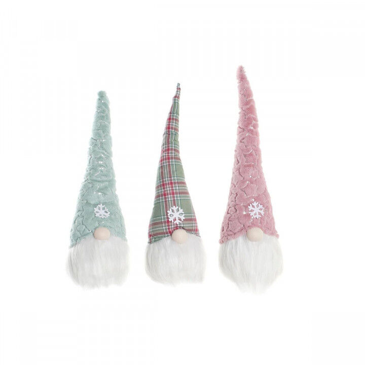 Father Christmas DKD Home Decor Red Green Pink Gnome 17 x 16 x 54 cm (3 Units)