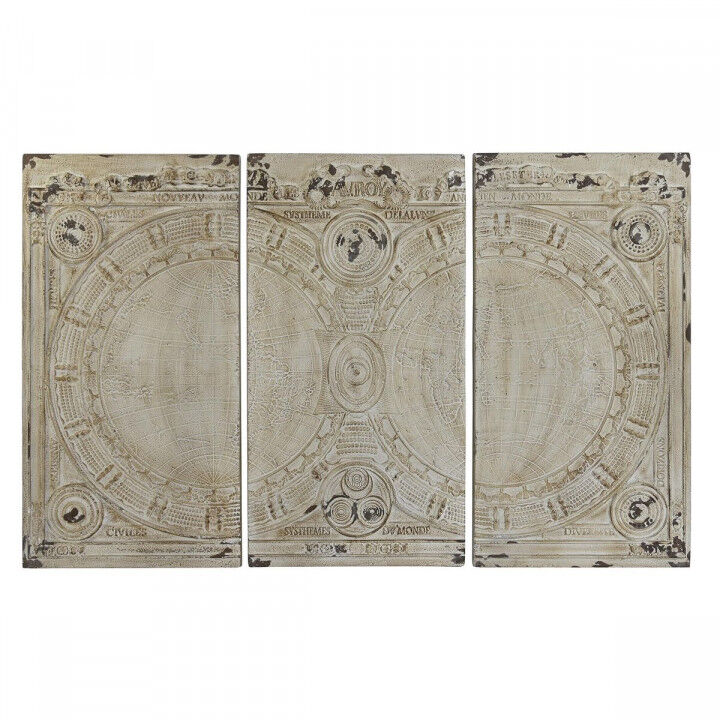 Wanddecoratie DKD Home Decor Beige Neoklassiek 178 x 4 x 112 cm (3 Onderdelen)