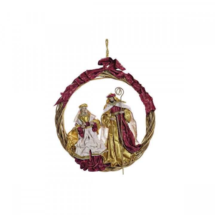 Christmas nativity set DKD Home Decor Golden Crown 30 x 5 x 30 cm 50 x 5 x 50 cm